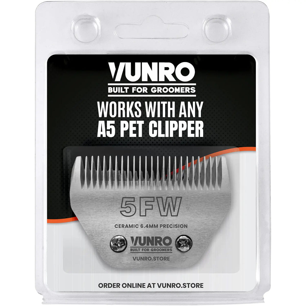 5FW Ceramic Dog Clipper Blade (6.4 mm) by VUNRO